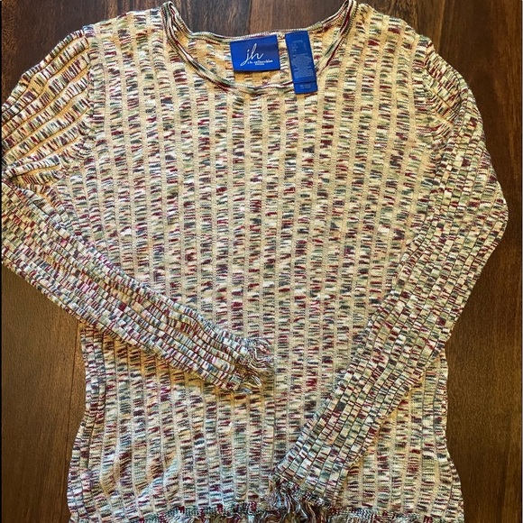 Jh Collectibles Ribbed Pullover Sweater - Picture 1 of 5